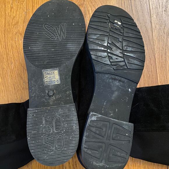 Stuart Weitzman 5050 Over The Knee Black Suede Boots 7.5 - Picture 3 of 7